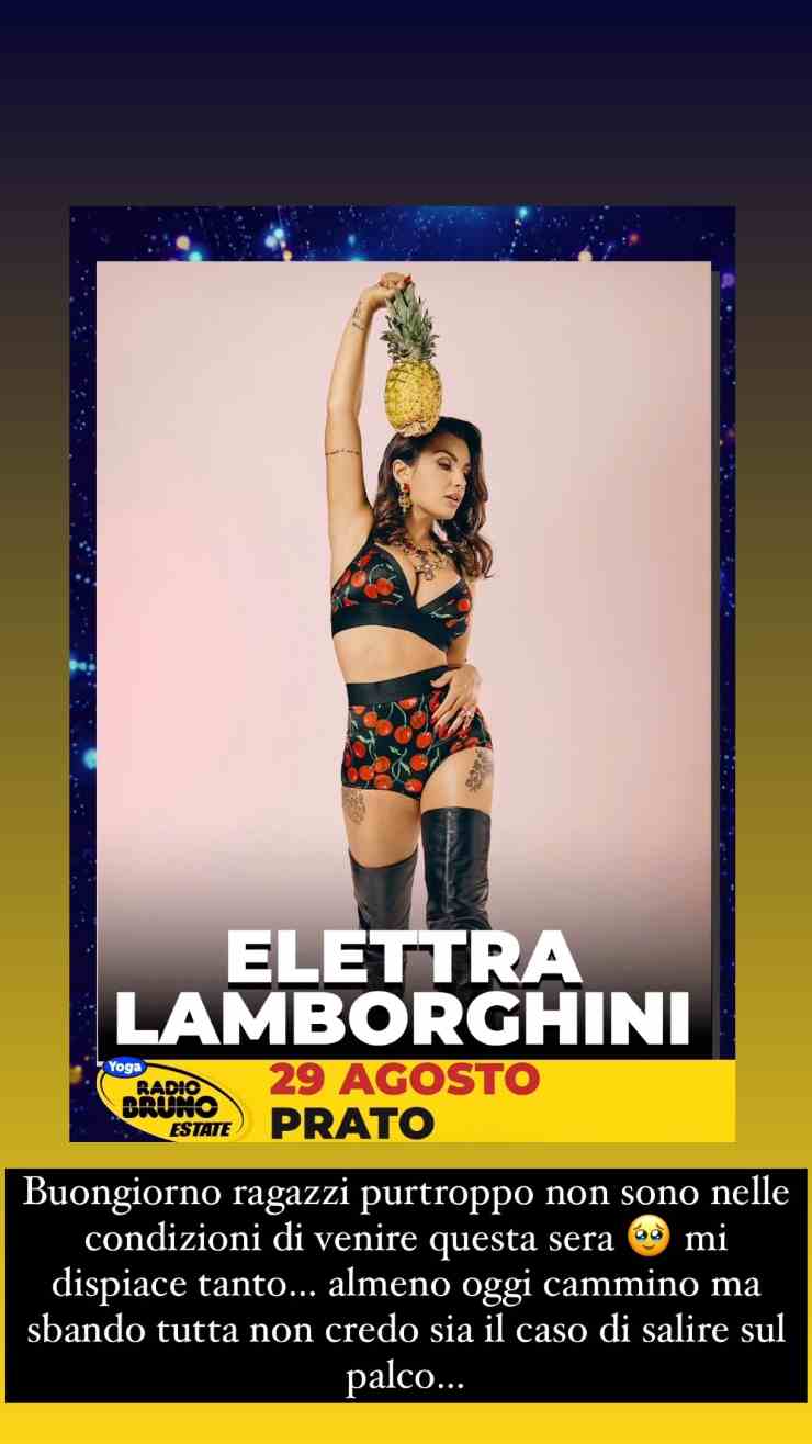 Elettra Lamborghini: come sta?